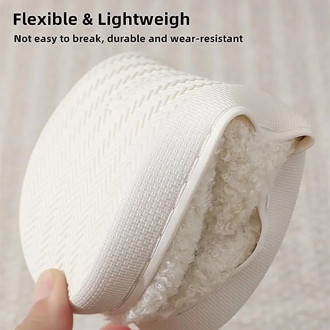 Smile Face Slippers for Women Men, Anti-Slip Soft Plush House Slippers with Memory Foam Slip Cute Cartoon Shoes Warmth for Indoor Outdoor(42/43)
